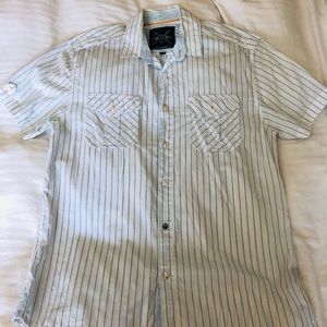 Blue Pin Stripes Button Down